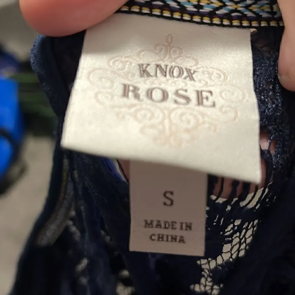 Knox Rose - Navy Blue Sleeveless Top - S